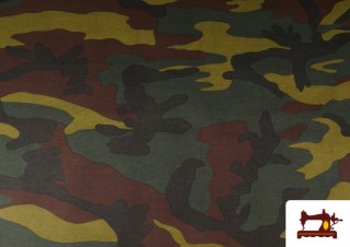 Tela de Loneta Económica Estampado de  Camuflaje