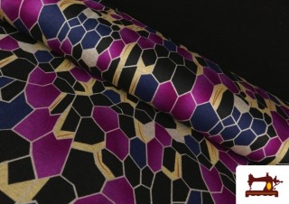 Tela de Punto Roma Estampado Buganvilla