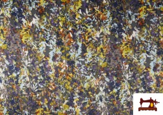 Tela de Crepe Estampado Floral