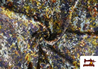 Venta online de Tela de Crepe Estampado Floral