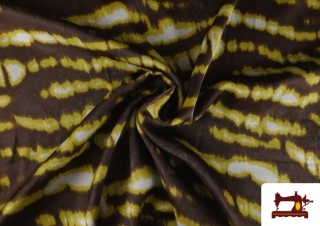 Tela de Crepe Saten Envejecido Animal Print