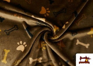 Venta de Tela de Coralina Polar Suave Huellas de Mascota Venta de Tela de Coralina Polar Suave Huellas de Mascota