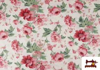 Venta de Tela de Algodón Floral Romántica Rosas