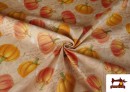 Venta online de Tela de Loneta estampado Calabazas