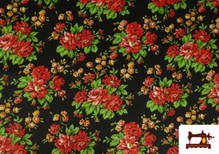 Tela Estampado Floral Clásico Vestuarios Tradicionales