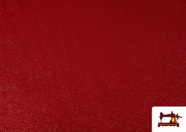 Venta de Tela de Decoración de Navidad Hilo Dorado Brillante Ancho 280cm color Rojo