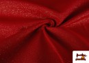 Venta online de Tela de Decoración de Navidad Hilo Dorado Brillante Ancho 280cm color Rojo