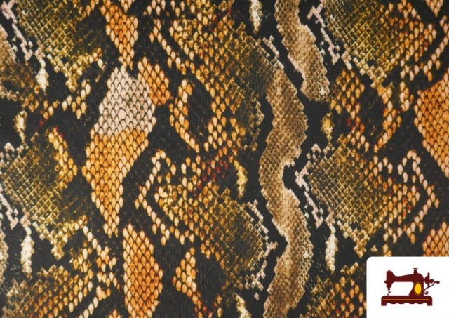 Venta de Tela de Punto de Lycra Estampado Serpiente Animal Print