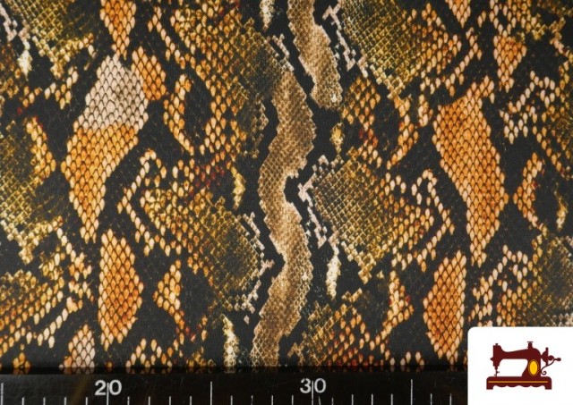 Comprar online Tela de Punto de Lycra Estampado Serpiente Animal Print