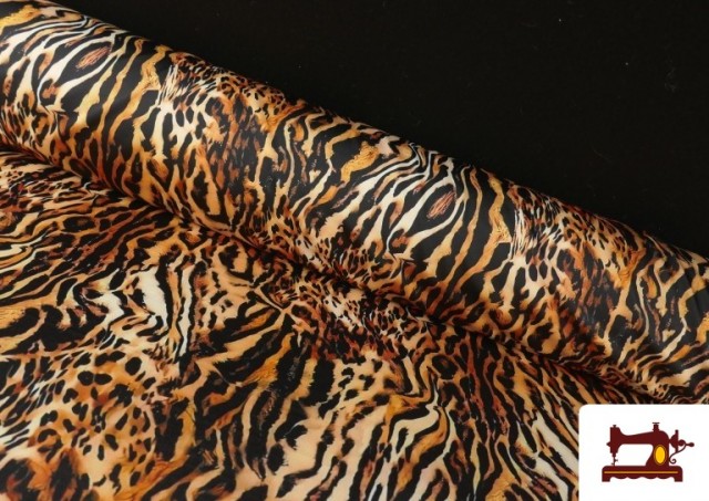 Tela de Punto de Lycra Estampado Tigre Animal Print