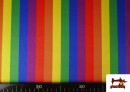 Comprar online Tela de Punto de Lycra Estampado Bandera Gay Arcoíris