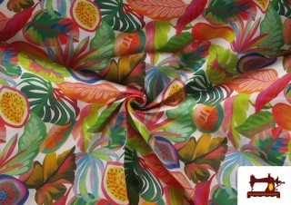Venta online de Tela de Loneta Tropical Frutas Ancho 280cm
