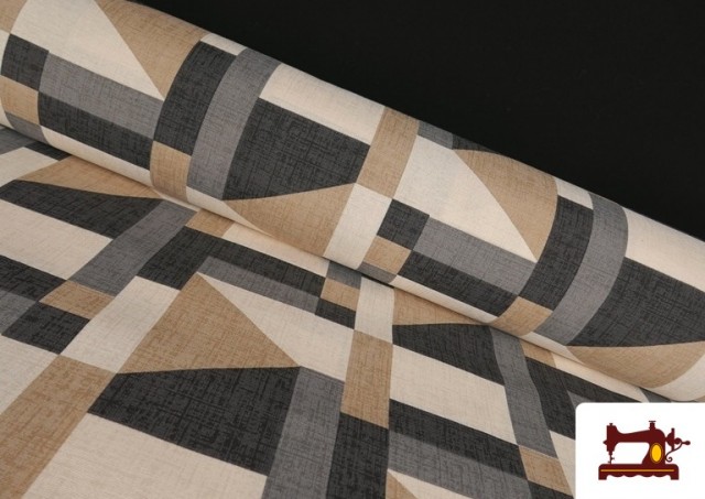 Comprar Tela de Loneta Abstracta Beige