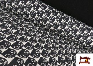 Tela de Loneta de Gatos Ancho 140cm