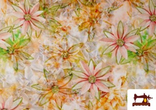 Tela de Viscosa Estampado Flores Digital