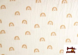 Tela de Muselina Arcoíris Infantil