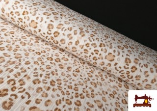 Tela de Muselina Estampado Leopardo