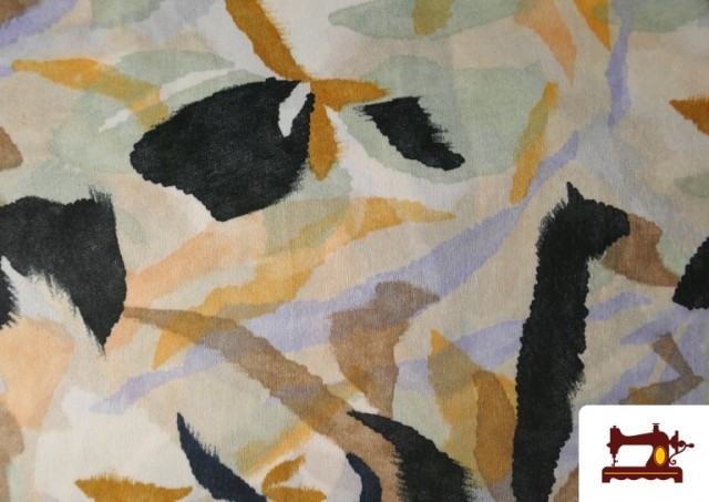 Venta de Tela Crep Saten Estampada