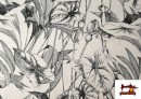Venta de Tela de Lino Viscosa Estampado Tropical