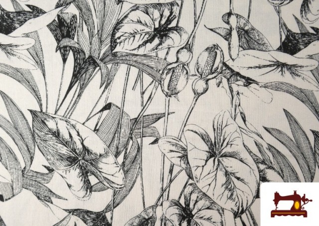 Venta de Tela de Lino Viscosa Estampado Tropical