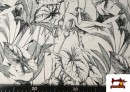 Comprar online Tela de Lino Viscosa Estampado Tropical