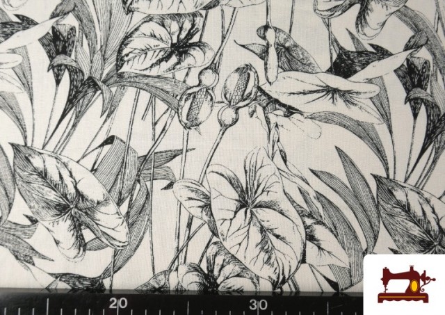 Comprar online Tela de Lino Viscosa Estampado Tropical