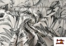Venta online de Tela de Lino Viscosa Estampado Tropical