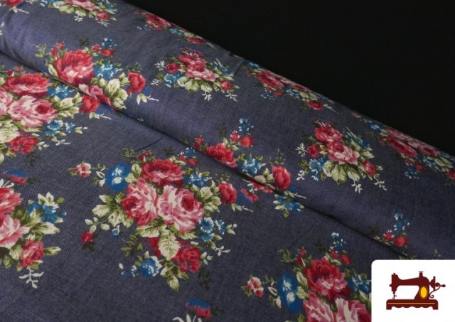 Tela Tejana Con Flores