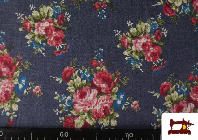 Comprar online Tela Tejana Con Flores