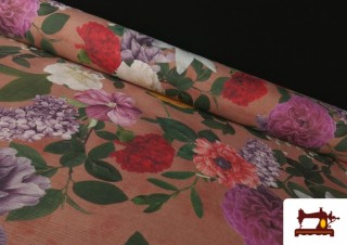 Tela de Loneta Flores Vintage