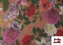Comprar Tela de Loneta Flores Vintage