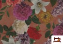 Venta de Tela de Loneta Flores Vintage