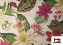 Comprar online Tela de Loneta Flores Tropicales