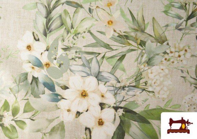 Venta online de Tela de Tapicería Repelente al Agua Estampado Floral