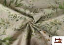 Tela de Tapicería Repelente al Agua Estampado Floral