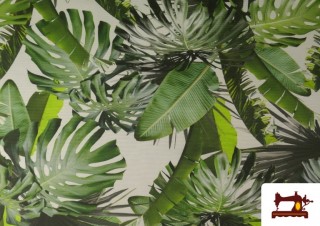 Comprar Tela de Tapicería Repelente al Agua Estampado Tropical