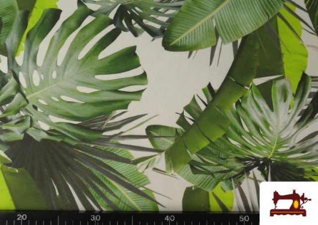 Comprar online Tela de Tapicería Repelente al Agua Estampado Tropical