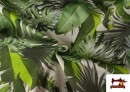 Tela de Tapicería Repelente al Agua Estampado Tropical