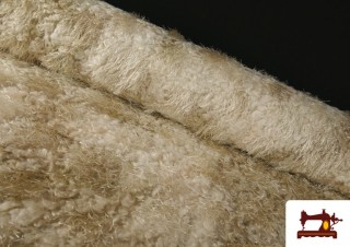 Tela Pelo Fantasía Caracollillo  Crudo