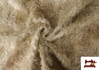 Venta online de Tela Pelo Fantasía Caracollillo  Crudo