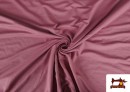Tela de Punto Viscosa Liso de Colores color Rosa matices