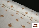 Tela de Muselina de Algodón Ballenas Infantil