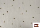 Comprar Tela de Muselina Abejas Infantil