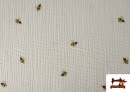 Venta de Tela de Muselina Abejas Infantil