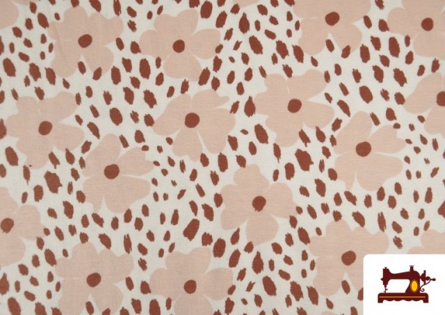 Venta de Tela de Punto de Camiseta Floral Animal Print