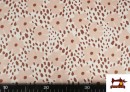 Comprar online Tela de Punto de Camiseta Floral Animal Print