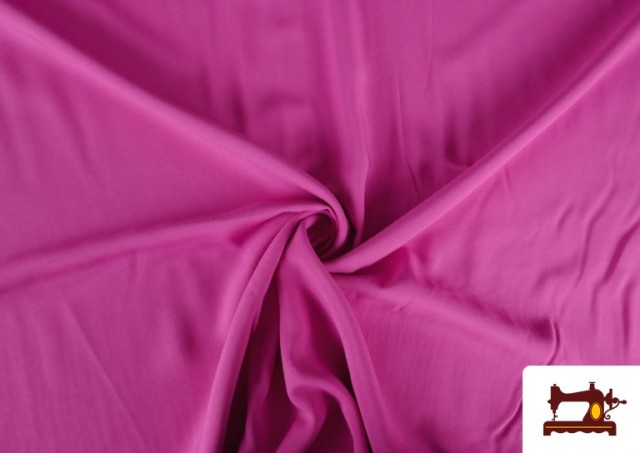 Tela de Viscosa de Bambú Natural de Colores color Fucsia
