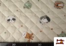 Venta online de Tela Acolchada de Algodón Animales Beige
