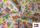 Comprar online Tela Acolchada de Algodón Mariposas de Colores