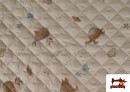 Venta de Tela Acolchada de Algodón Ballenas y Tortugas